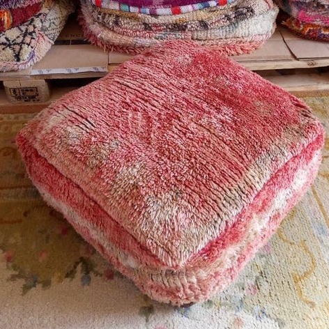 Selling: 100 Stuks Vintage Marokkaanse Kelim Vloer Poef, Ottoman
