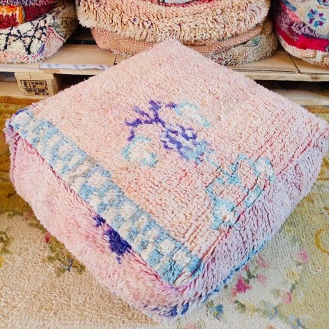 Selling: 100 Stuks Vintage Marokkaanse Kelim Vloer Poef, Ottoman