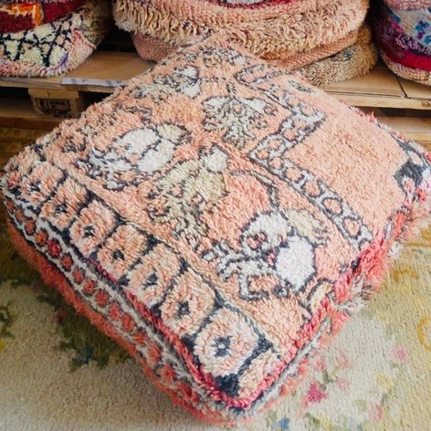 Selling: 100 Stuks Vintage Marokkaanse Kelim Vloer Poef, Ottoman