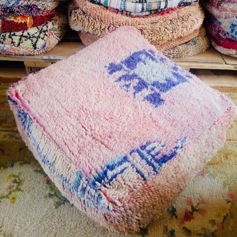 Selling: 100 Stuks Vintage Marokkaanse Kelim Vloer Poef, Ottoman