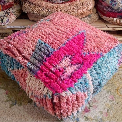 Selling: 100 Stuks Vintage Marokkaanse Kelim Vloer Poef, Ottoman