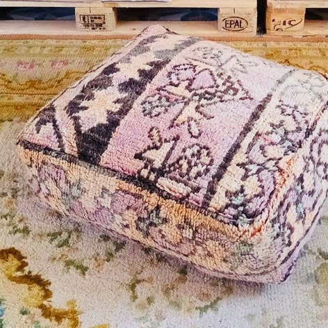 Selling: 100 Stuks Vintage Marokkaanse Kelim Vloer Poef, Ottoman