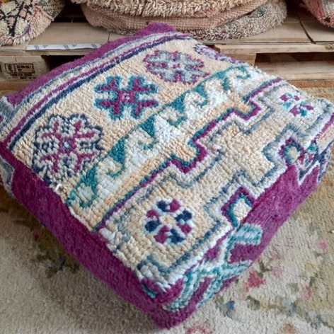 Selling: 100 Stuks Vintage Marokkaanse Kelim Vloer Poef, Ottoman
