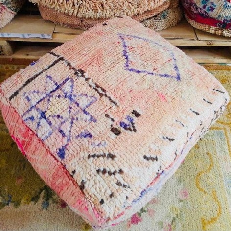Selling: 100 Stuks Vintage Marokkaanse Kelim Vloer Poef, Ottoman