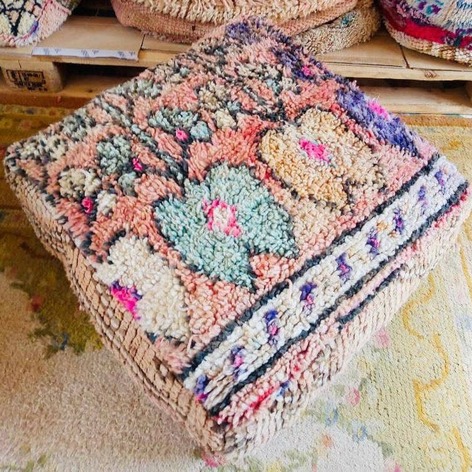 Selling: 100 Stuks Vintage Marokkaanse Kelim Vloer Poef, Ottoman