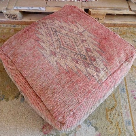 Selling: 100 Stuks Vintage Marokkaanse Kelim Vloer Poef, Ottoman