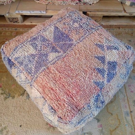 Selling: 100 Stuks Vintage Marokkaanse Kelim Vloer Poef, Ottoman