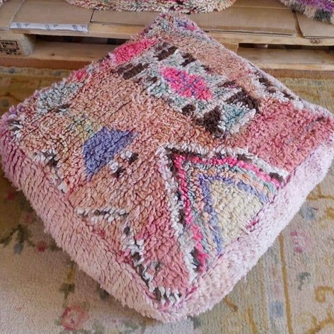 Selling: 100 Stuks Vintage Marokkaanse Kelim Vloer Poef, Ottoman