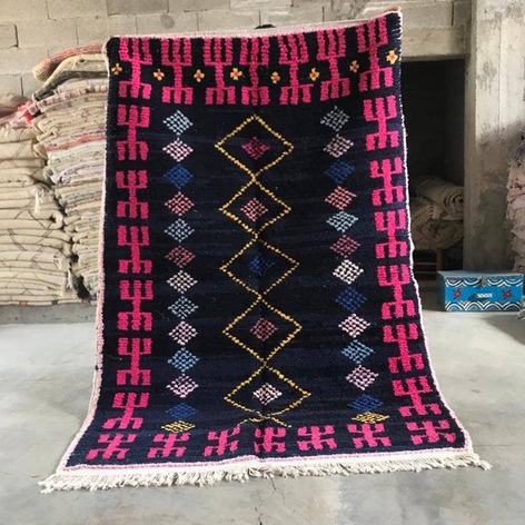 Selling: 90+ Boucherouite Rugs Moroccan Carpet Handmade 250 - 150 Cm