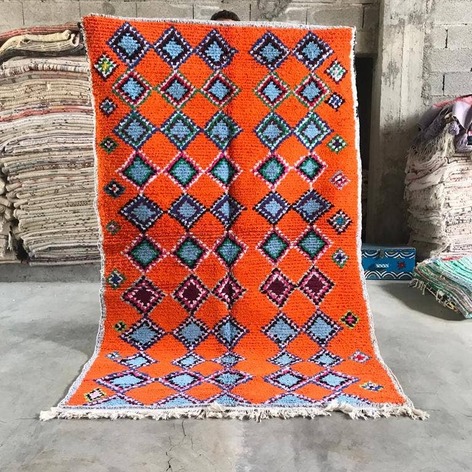 Selling: 90+ Boucherouite Rugs Moroccan Carpet Handmade 250 - 150 Cm