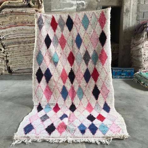 Selling: 90+ Boucherouite Rugs Moroccan Carpet Handmade 250 - 150 Cm