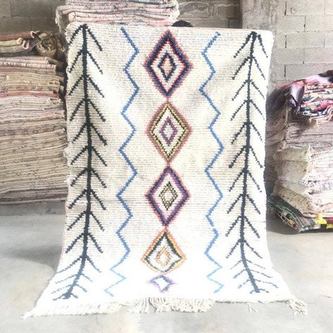 Selling: 90+ Boucherouite Rugs Moroccan Carpet Handmade 250 - 150 Cm