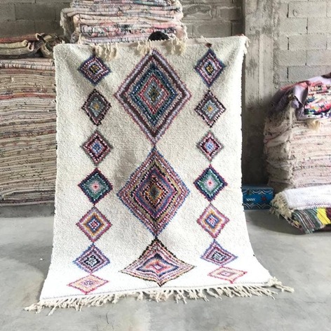 Selling: 90+ Boucherouite Rugs Moroccan Carpet Handmade 250 - 150 Cm