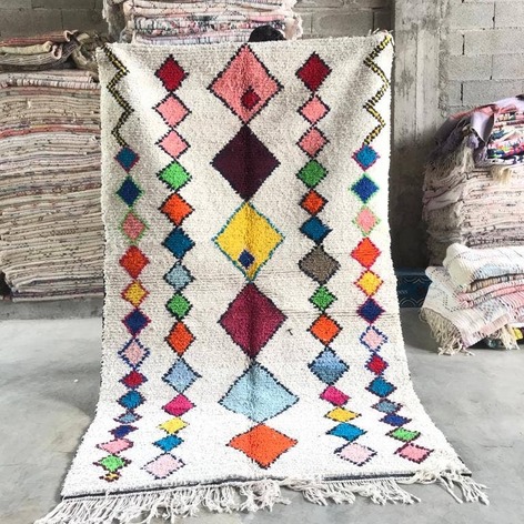 Selling: 90+ Boucherouite Rugs Moroccan Carpet Handmade 250 - 150 Cm