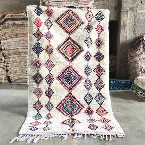 Selling: 90+ Boucherouite Rugs Moroccan Carpet Handmade 250 - 150 Cm