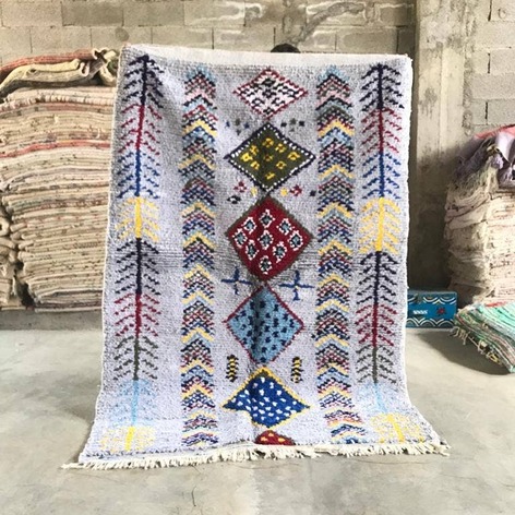 Selling: 90+ Boucherouite Rugs Moroccan Carpet Handmade 250 - 150 Cm
