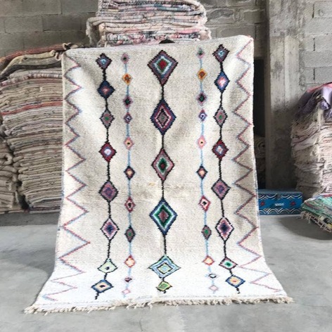 Selling: 90+ Boucherouite Rugs Moroccan Carpet Handmade 250 - 150 Cm