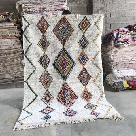 Selling: 90+ Boucherouite Rugs Moroccan Carpet Handmade 250 - 150 Cm