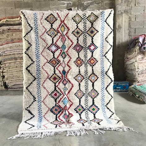 Selling: 90+ Boucherouite Rugs Moroccan Carpet Handmade 250 - 150 Cm