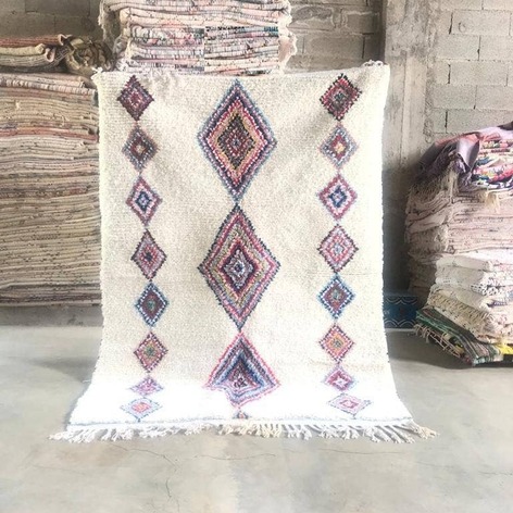Selling: 90+ Boucherouite Rugs Moroccan Carpet Handmade 250 - 150 Cm