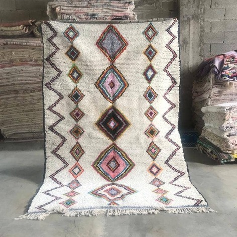 Selling: 90+ Boucherouite Rugs Moroccan Carpet Handmade 250 - 150 Cm