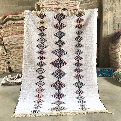 Selling: 90+ Boucherouite Rugs Moroccan Carpet Handmade 250 - 150 Cm
