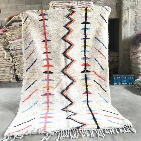 Selling: 90+ Boucherouite Rugs Moroccan Carpet Handmade 250 - 150 Cm