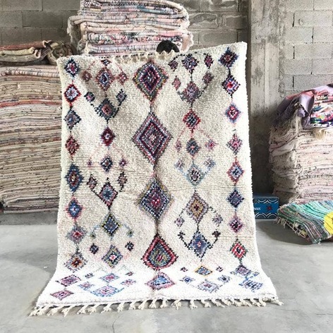 Selling: 90+ Boucherouite Rugs Moroccan Carpet Handmade 250 - 150 Cm