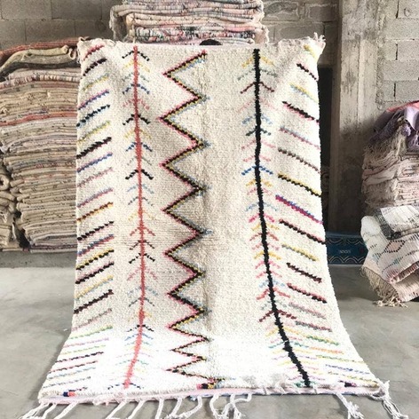Selling: 90+ Boucherouite Rugs Moroccan Carpet Handmade 250 - 150 Cm