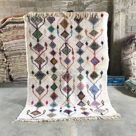 Selling: 90+ Boucherouite Rugs Moroccan Carpet Handmade 250 - 150 Cm