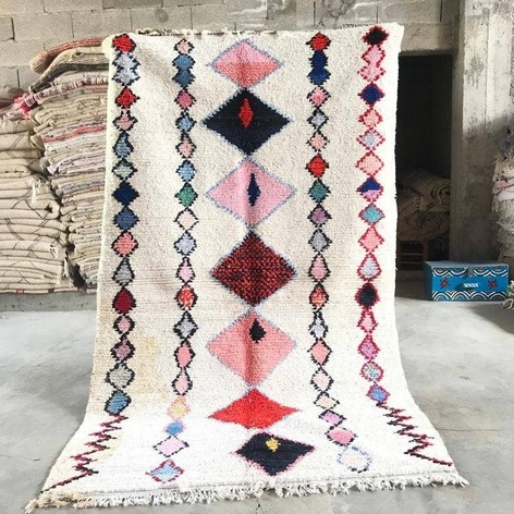 Selling: 90+ Boucherouite Rugs Moroccan Carpet Handmade 250 - 150 Cm