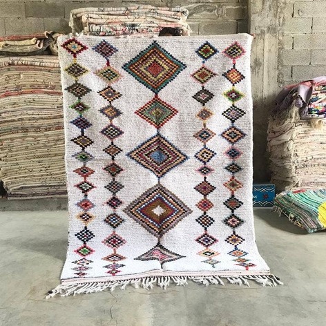 Selling: 90+ Boucherouite Rugs Moroccan Carpet Handmade 250 - 150 Cm