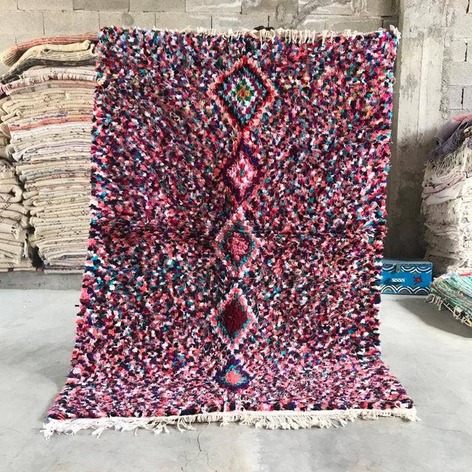 Selling: 90+ Boucherouite Rugs Moroccan Carpet Handmade 250 - 150 Cm