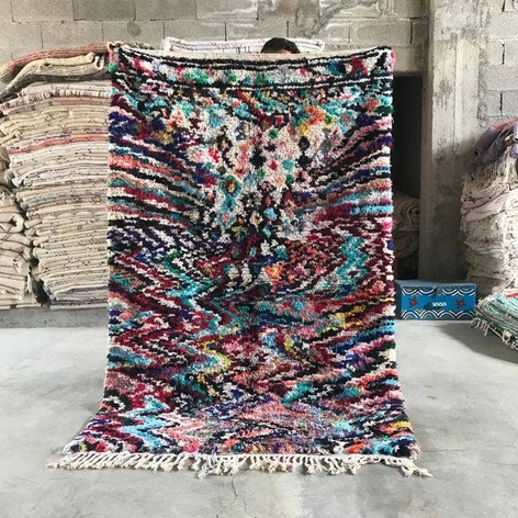 Selling: 90+ Boucherouite Rugs Moroccan Carpet Handmade 250 - 150 Cm