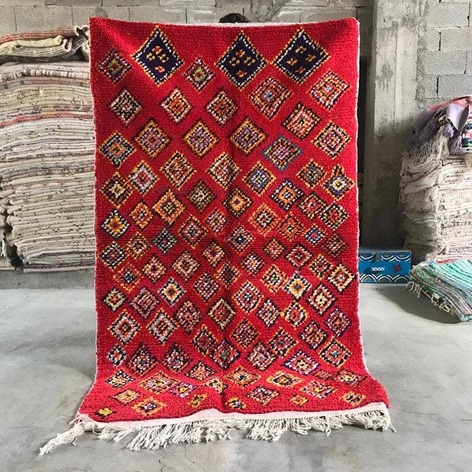 Selling: 90+ Boucherouite Rugs Moroccan Carpet Handmade 250 - 150 Cm