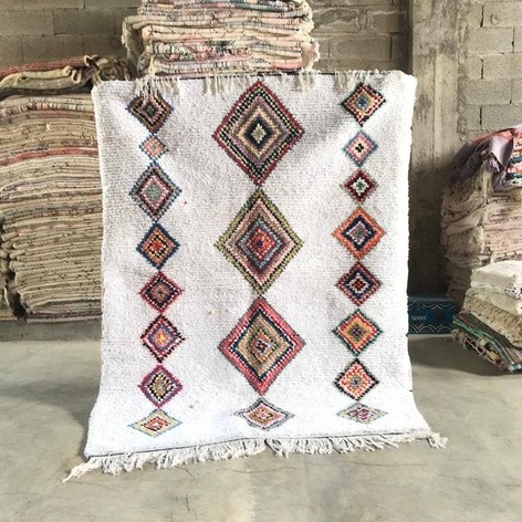 Selling: 90+ Boucherouite Rugs Moroccan Carpet Handmade 250 - 150 Cm