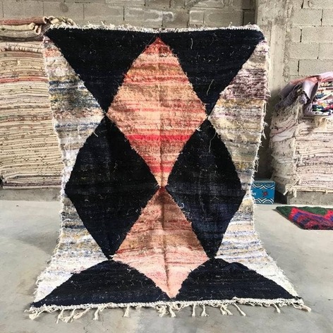 Selling: 90+ Boucherouite Rugs Moroccan Carpet Handmade 250 - 150 Cm