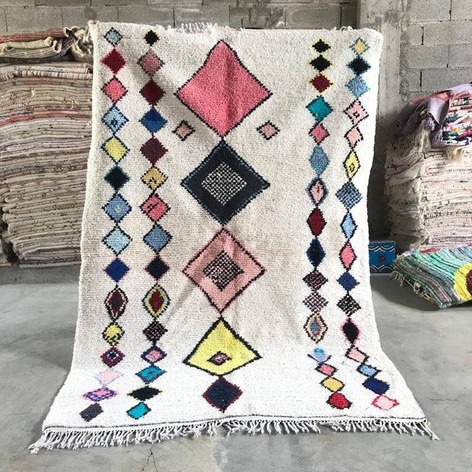 Selling: 90+ Boucherouite Rugs Moroccan Carpet Handmade 250 - 150 Cm