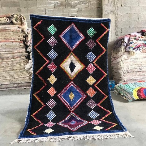 Selling: 90+ Boucherouite Rugs Moroccan Carpet Handmade 250 - 150 Cm