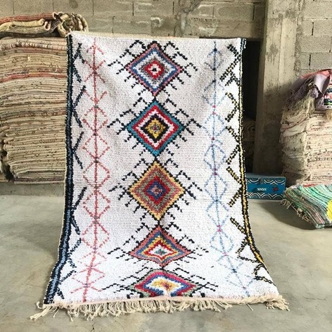 Selling: 90+ Boucherouite Rugs Moroccan Carpet Handmade 250 - 150 Cm