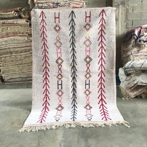 Selling: 90+ Boucherouite Rugs Moroccan Carpet Handmade 250 - 150 Cm