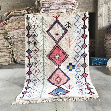 Selling: 90+ Boucherouite Rugs Moroccan Carpet Handmade 250 - 150 Cm
