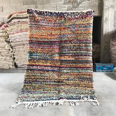Selling: 90+ Boucherouite Rugs Moroccan Carpet Handmade 250 - 150 Cm