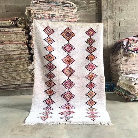 Selling: 90+ Boucherouite Rugs Moroccan Carpet Handmade 250 - 150 Cm