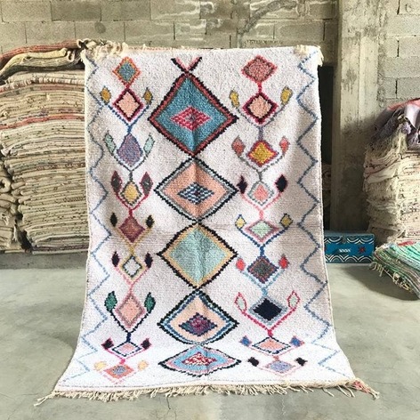 Selling: 90+ Boucherouite Rugs Moroccan Carpet Handmade 250 - 150 Cm