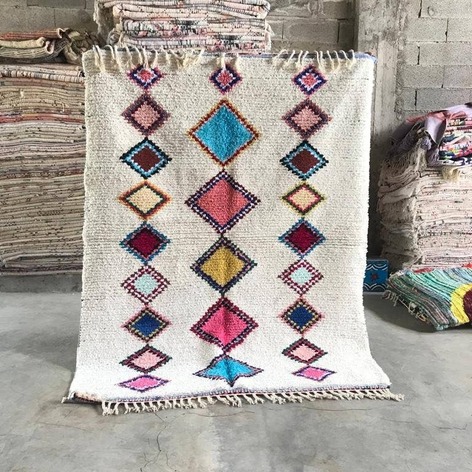 Selling: 90+ Boucherouite Rugs Moroccan Carpet Handmade 250 - 150 Cm