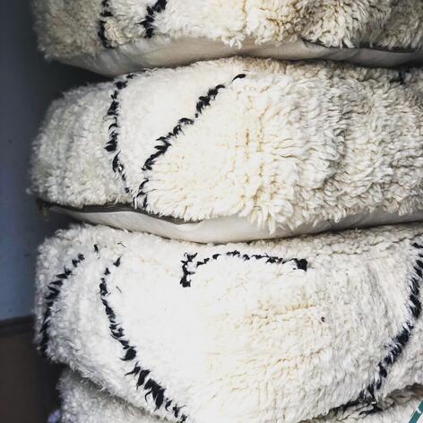 Selling: Beni Ouarain Poufs 60 X 60 X 20 Cm