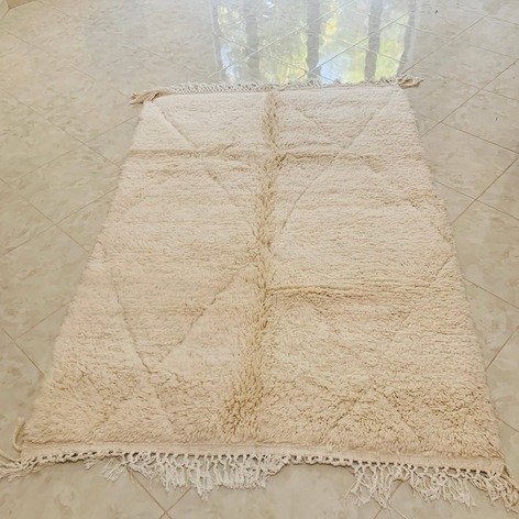 Selling: Beni Ouarain Rug 2028 Moroccan Carpet Handmade 130 - 200 Cm