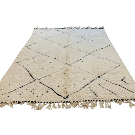 Selling: Beni Ouarain Rug 2031 Moroccan Carpet Handmade 210 - 260 Cm