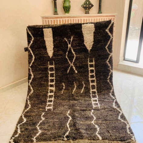 Selling: Beni Ouarain Rug 2049 Moroccan Carpet Handmade 145 - 225 Cm